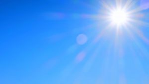 太陽の日差し