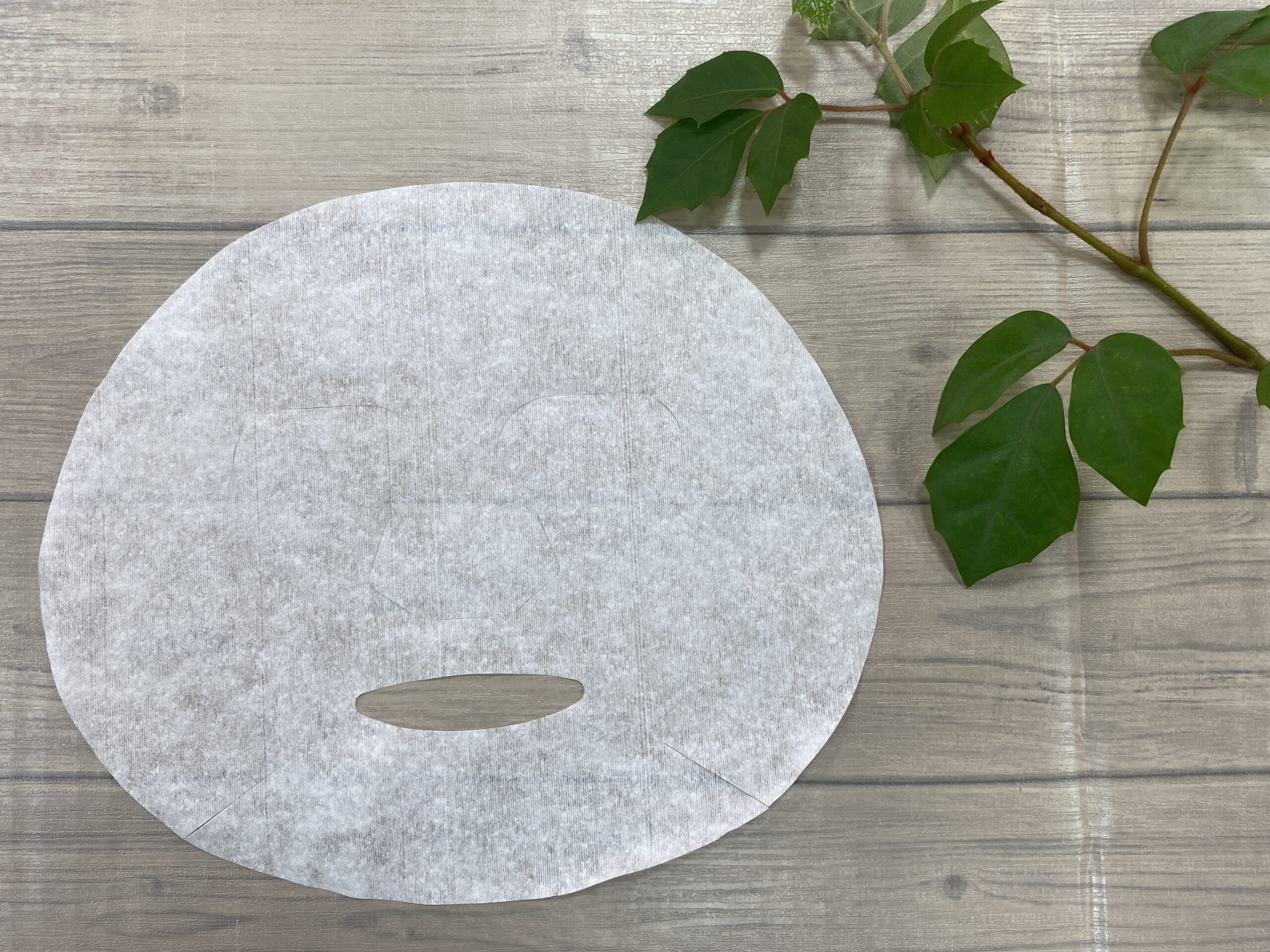 観葉植物とフェイスマスク