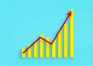 右上がりのグラフ