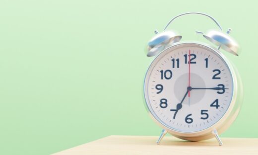 時計が置かれている様子