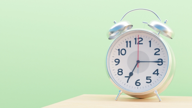 時計が置かれている様子