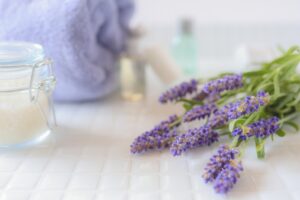 ラベンダーが置いてある様子